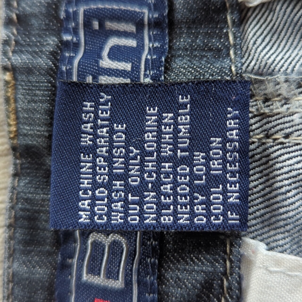 Baccini Bermuda Jean Shorts 10P Blue Pockets - Picture 4 of 14